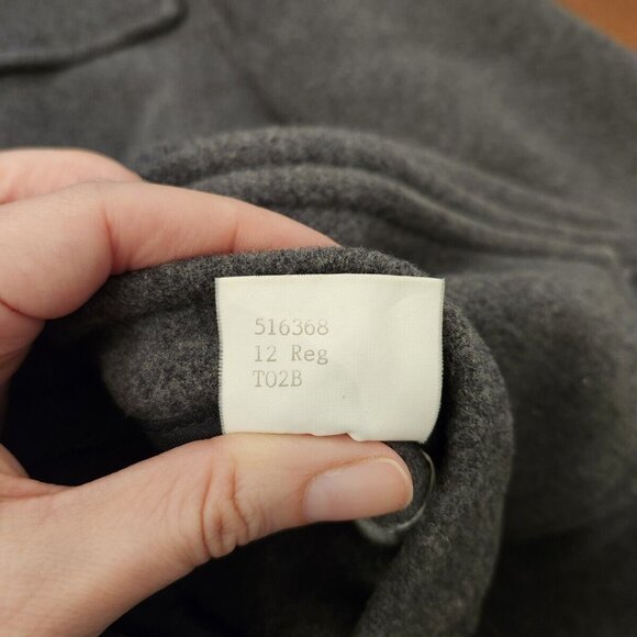 Burberry London vintage duffle coat overcoat women's gray in size 12 reg - Picture 9 of 12